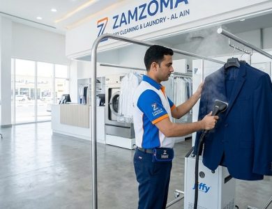 خدمات تنظيف الملابس في العين